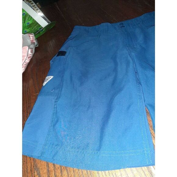Mens 32W Columbia Blue PFG Performance Fishing Gear Shorts with Pockets - Picture 3 of 6